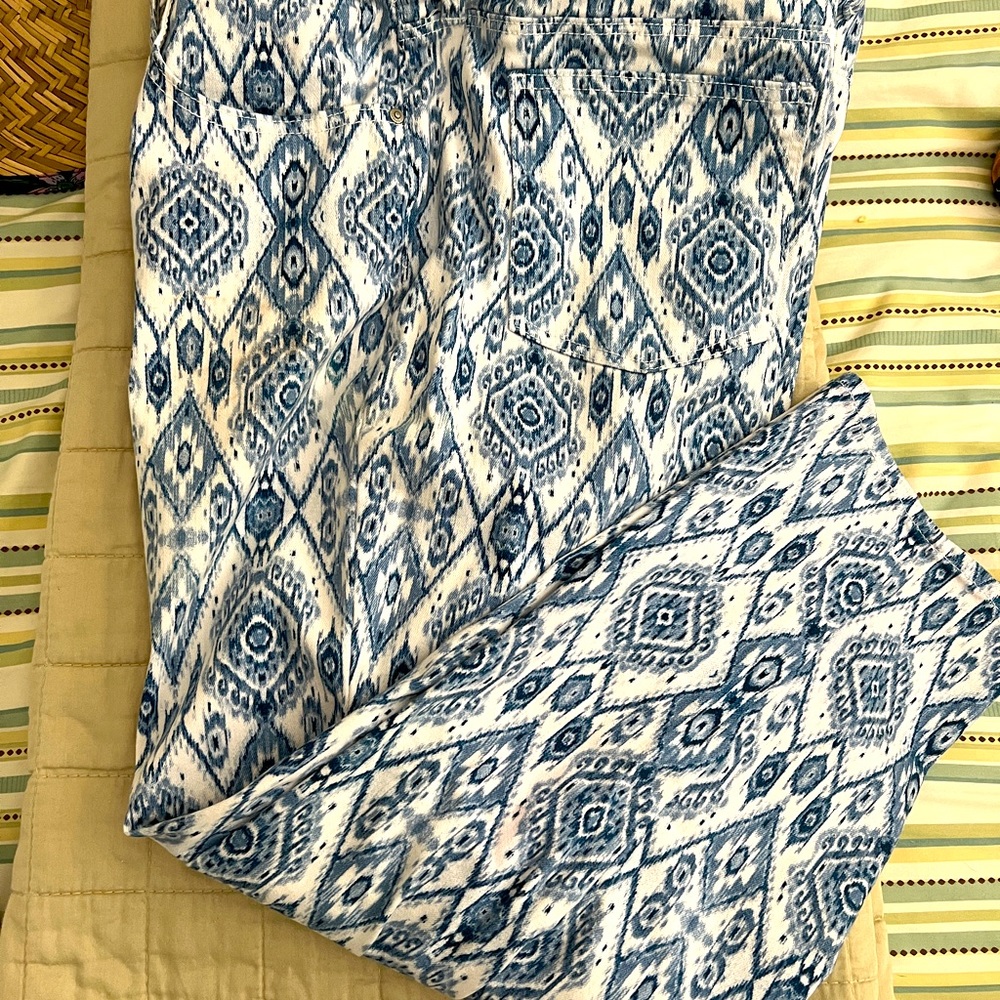 Chico’s “So Slimming” crop stretch pants.
